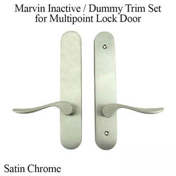 Marvin Inactive / Dummy Trim for Passive door - Satin Chrome